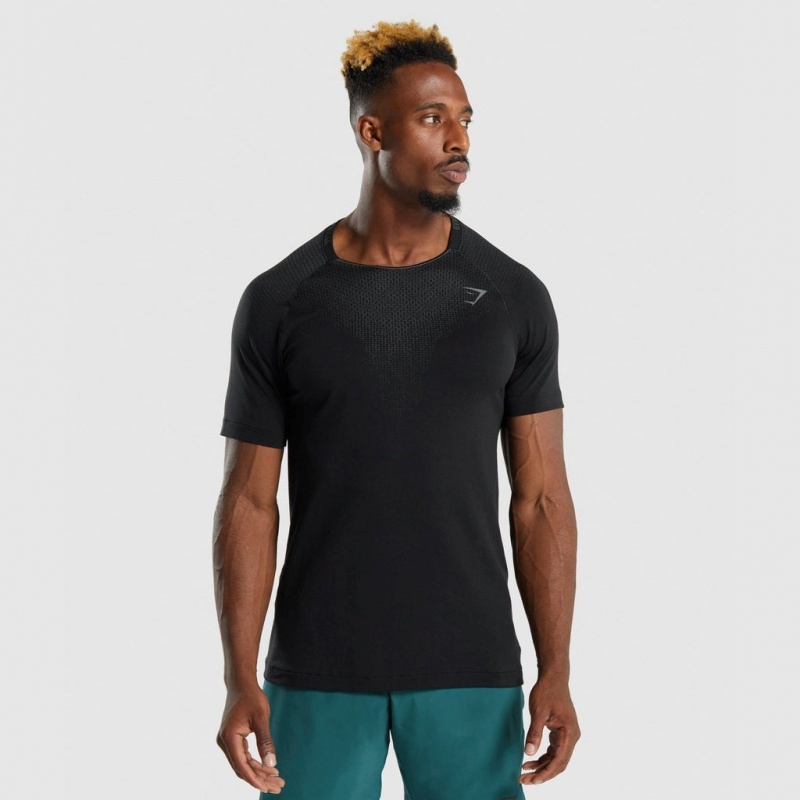 μπλουζακια Gymshark Apex Contrast μαυρα | 056GFYEKB