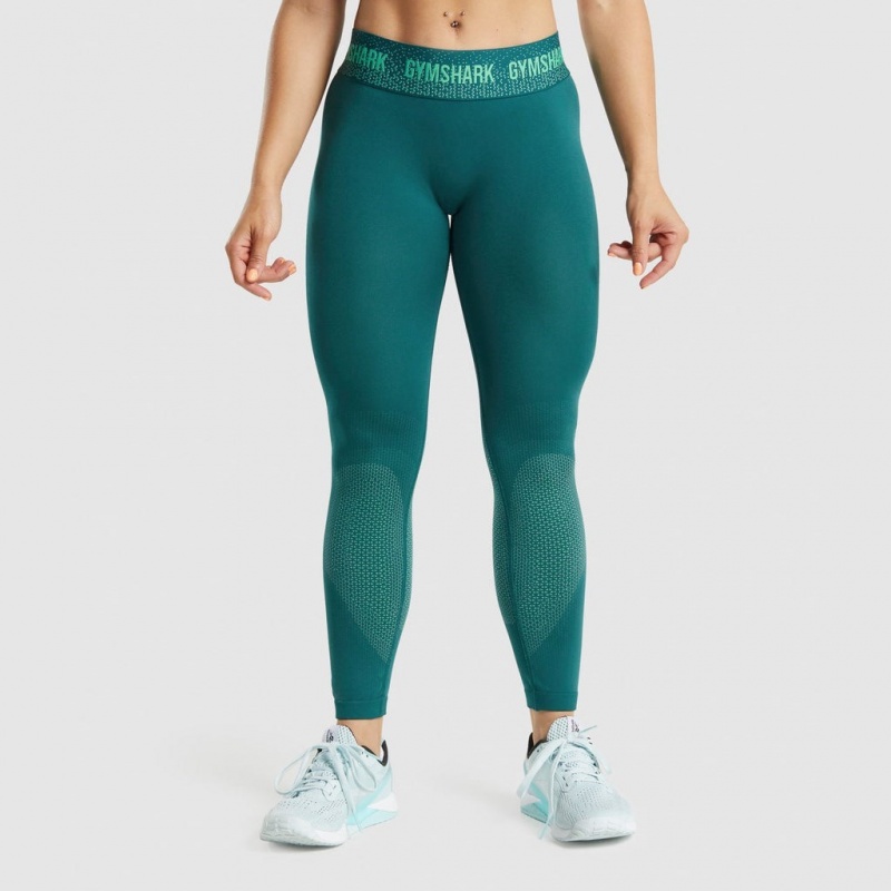 Κολαν Gymshark Apex Seamless Low Rise Teal | 160UHGVRS