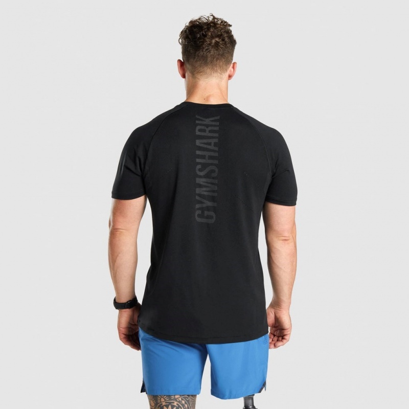 μπλουζακια Gymshark Apex Seamless μαυρα | 073LRYKHV