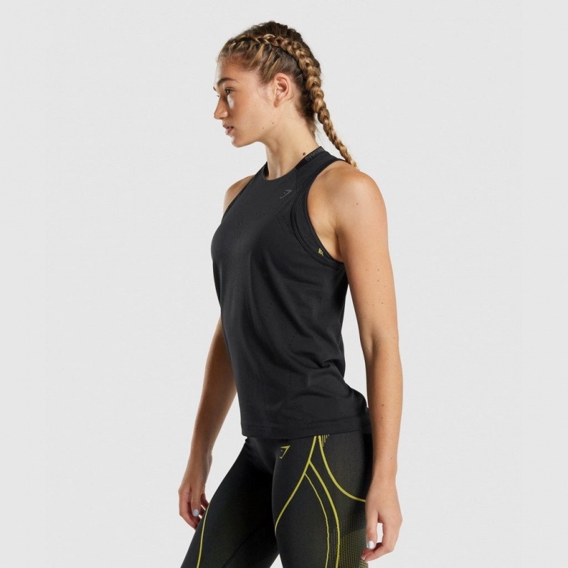 Γιλεκο Gymshark Apex Seamless μαυρα | 654INJOXZ
