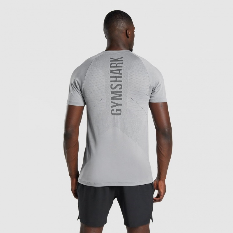 μπλουζακια Gymshark Apex Seamless γκρι | 907SHUEXY