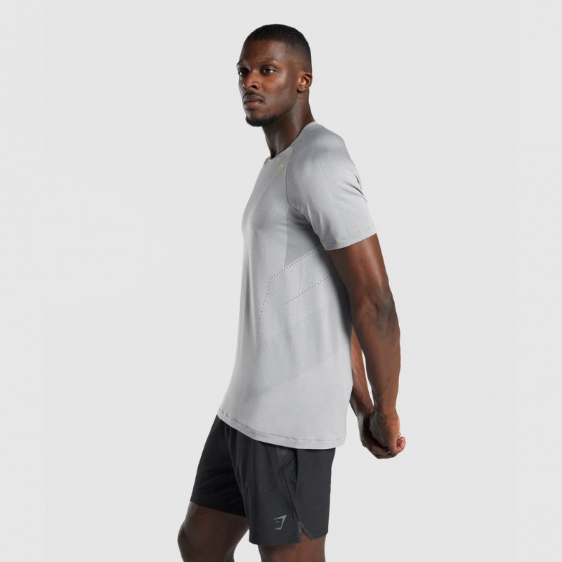 μπλουζακια Gymshark Apex Seamless γκρι | 907SHUEXY