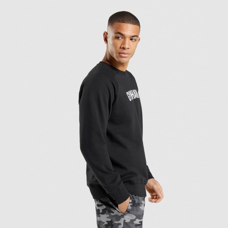 Φουτερ Gymshark Apollo Crew μαυρα | 175SPZLBD