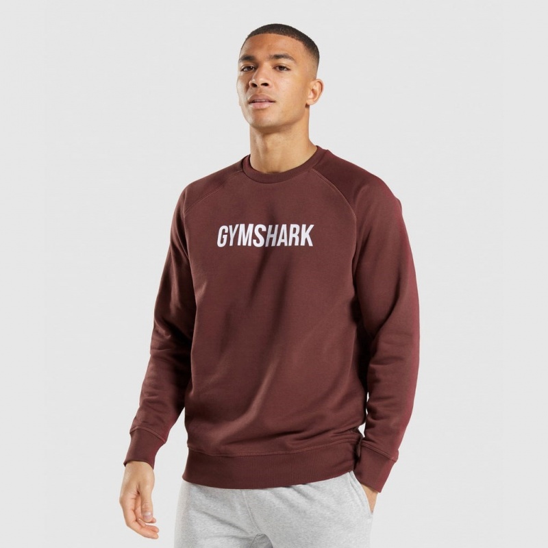 Φουτερ Gymshark Apollo Crew καφε | 297PXBLVZ