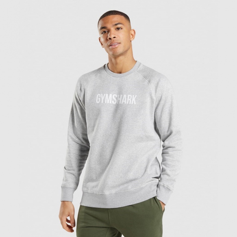Φουτερ Gymshark Apollo Crew ανοιχτο γκρι | 350UTKZBW