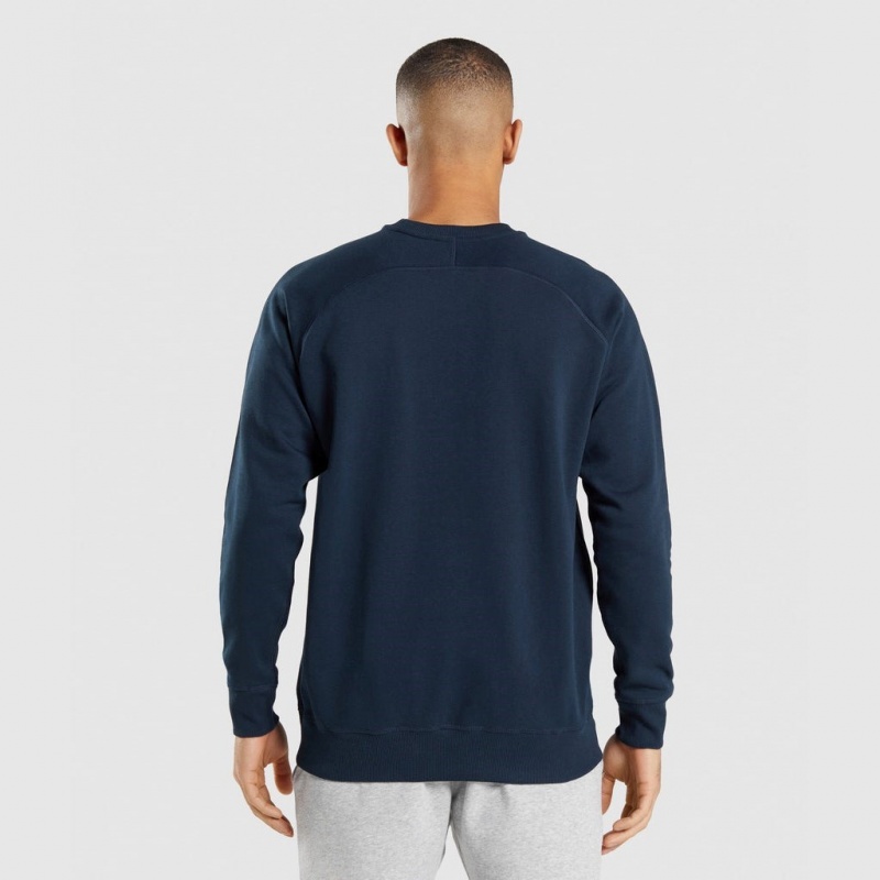 Φουτερ Gymshark Apollo Crew σκουρο μπλε | 942JBPELG