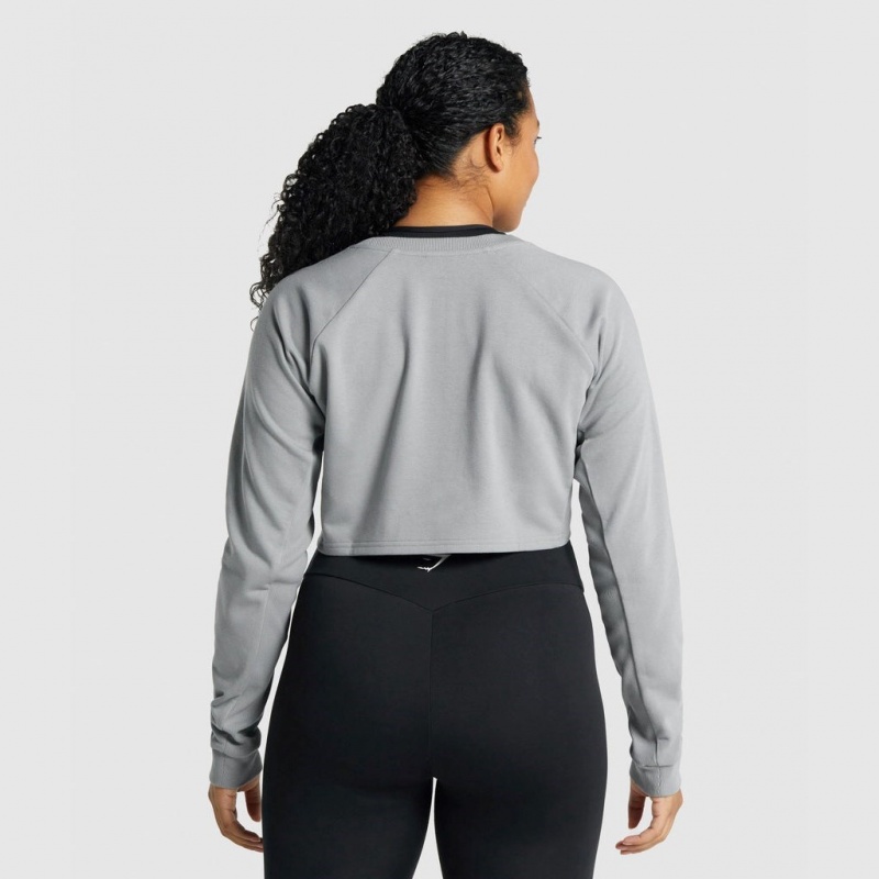 Πουλόβερ Gymshark Apollo σταμπεσ Cropped γκρι | 681HJFOER