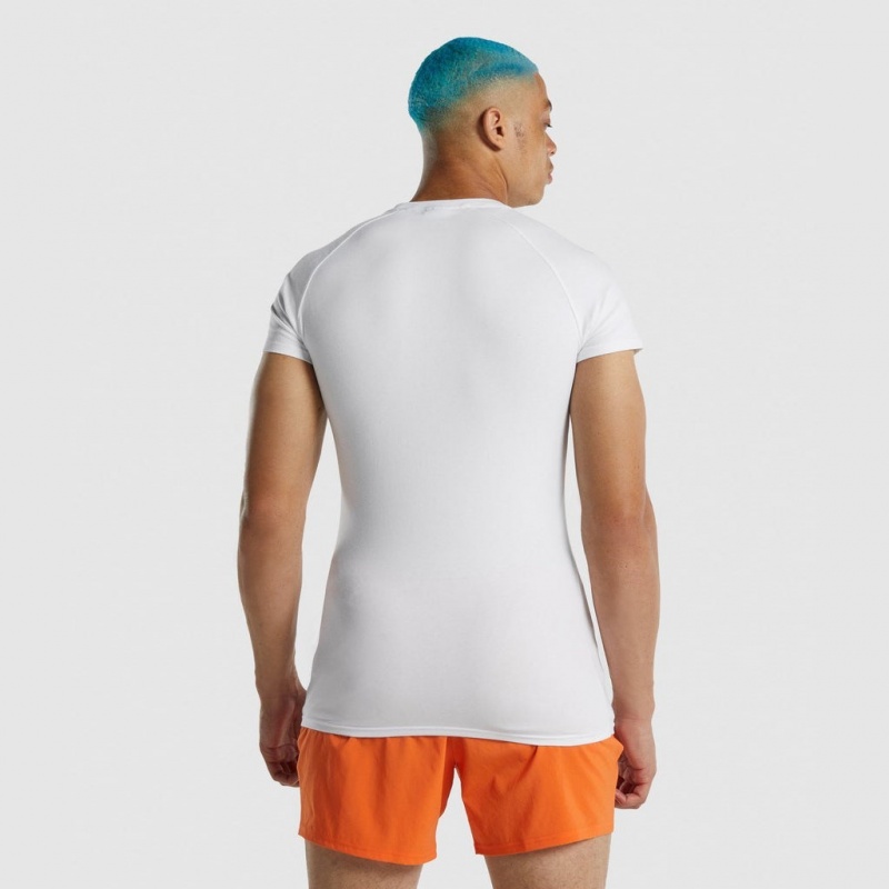 μπλουζακια Gymshark Apollo ασπρα | 034NSWEMU