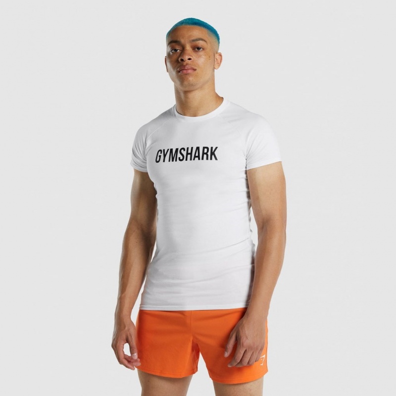 μπλουζακια Gymshark Apollo ασπρα | 034NSWEMU