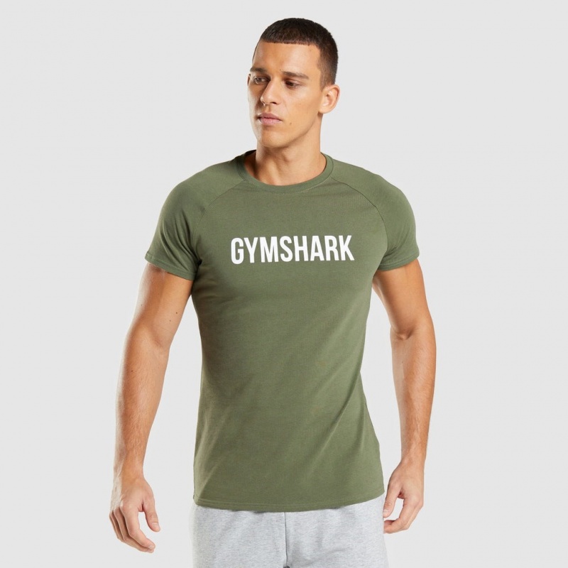 μπλουζακια Gymshark Apollo Ελιά | 214LAEXBH