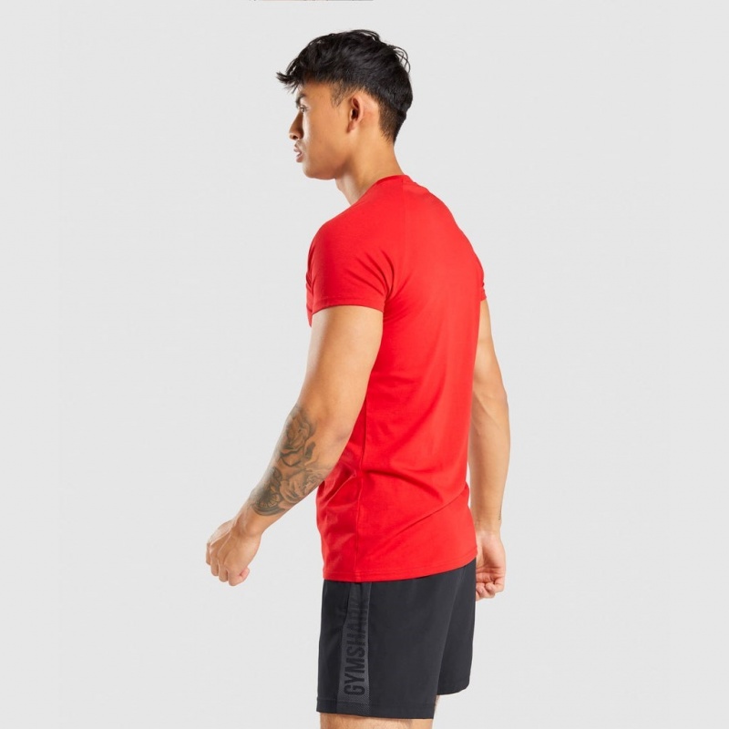 μπλουζακια Gymshark Apollo κοκκινα | 245NSCMEQ