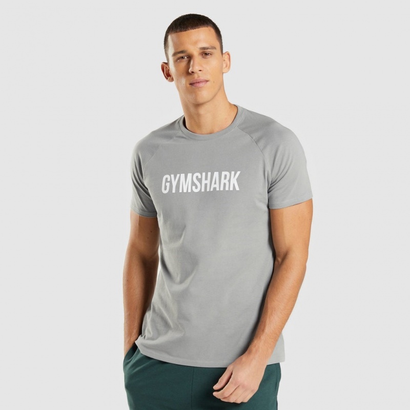 μπλουζακια Gymshark Apollo γκρι | 265KZDFMG