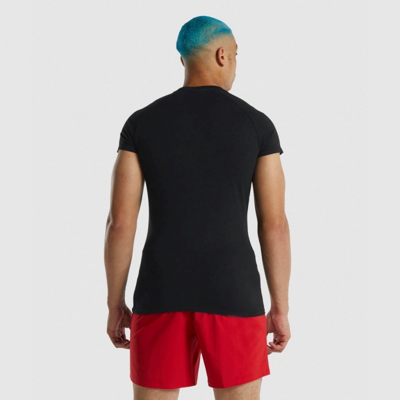 μπλουζακια Gymshark Apollo μαυρα | 408GUVFSP