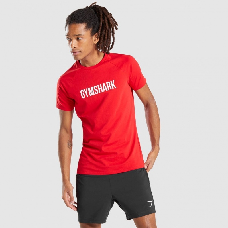 μπλουζακια Gymshark Apollo κοκκινα | 590PYRHVU