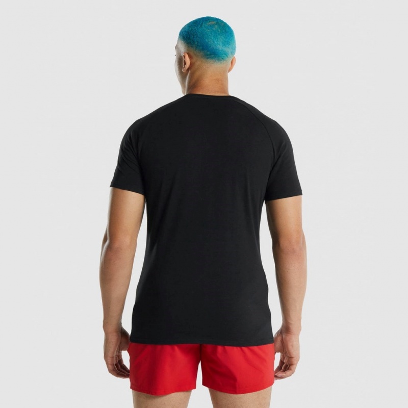 μπλουζακια Gymshark Apollo μαυρα | 610RNTAIP