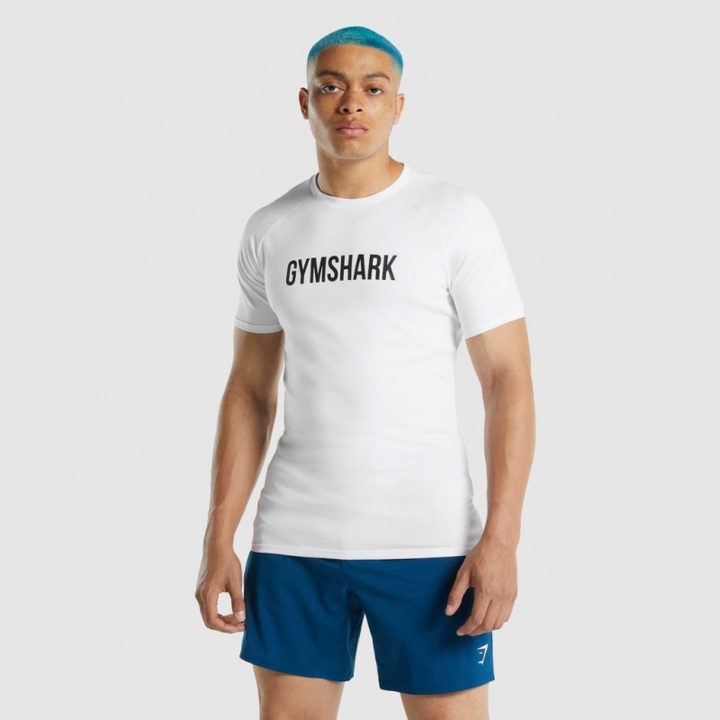 μπλουζακια Gymshark Apollo ασπρα | 623QXHMWZ
