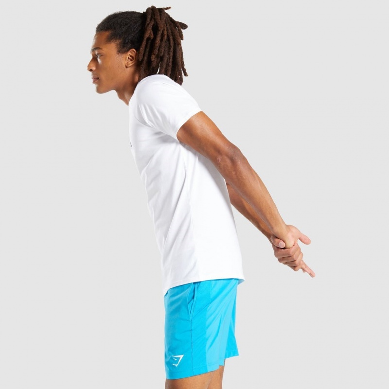 μπλουζακια Gymshark Apollo ασπρα | 651PHTYIC