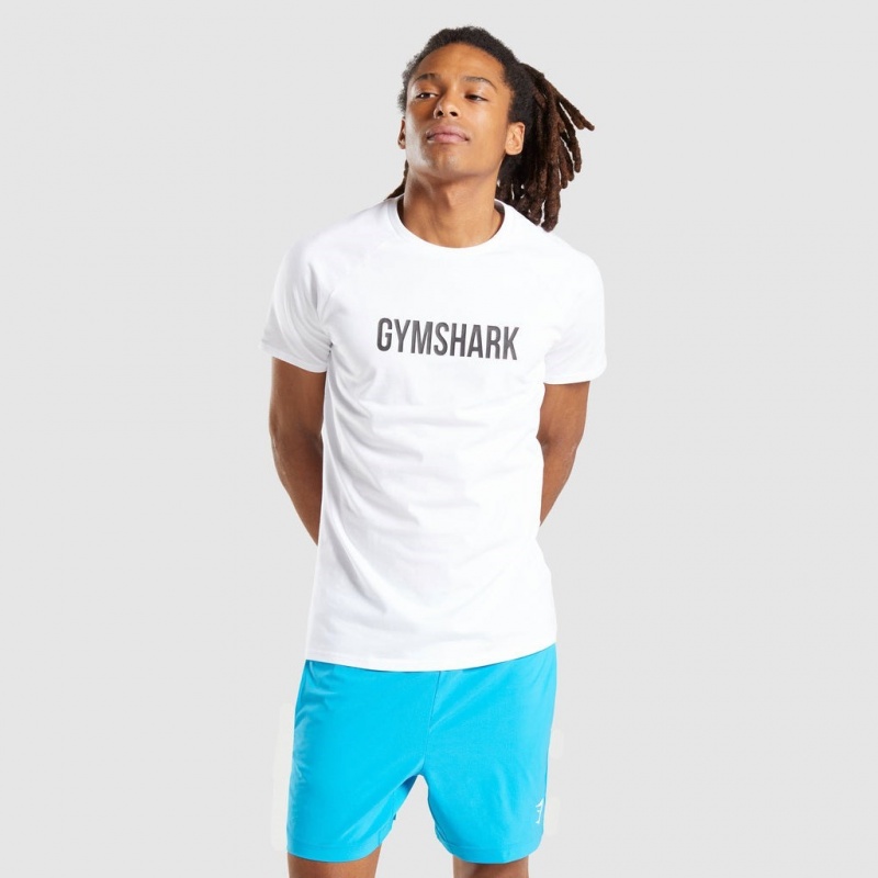 μπλουζακια Gymshark Apollo ασπρα | 651PHTYIC