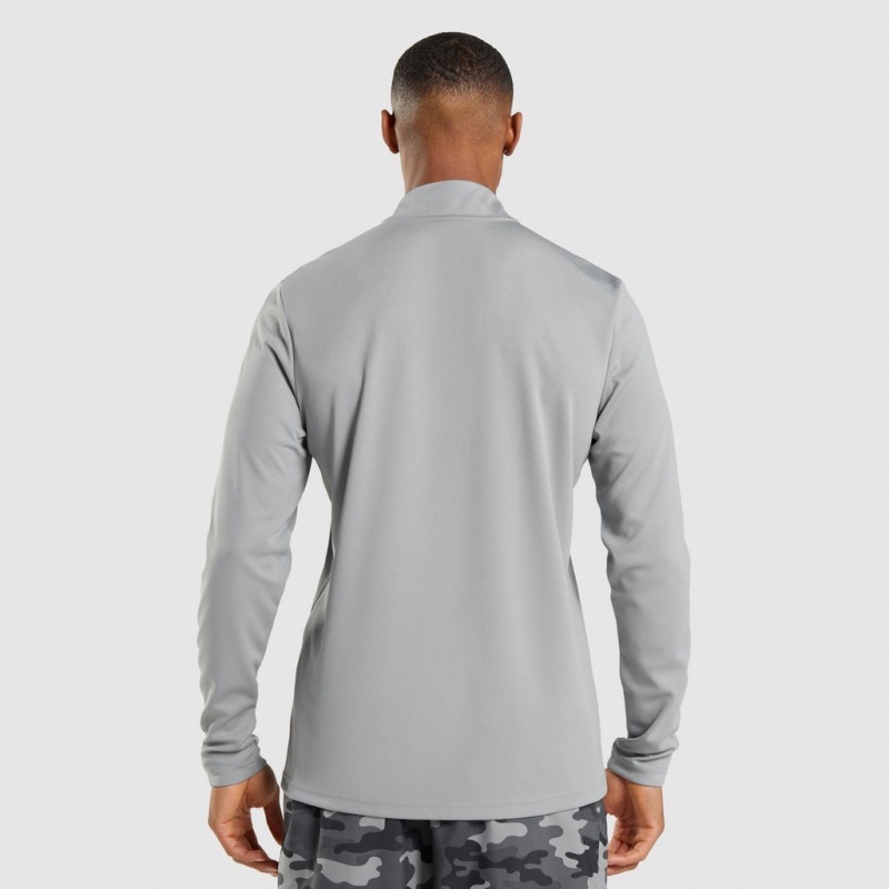 Φουτερ Gymshark Arrival 1/4 Zip γκρι | 537MZJIDO