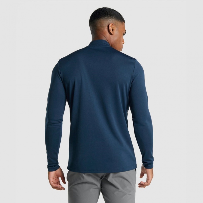 Φουτερ Gymshark Arrival 1/4 Zip σκουρο μπλε | 935VZLNQI