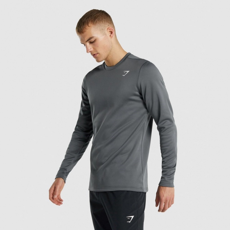 Φουτερ Gymshark Arrival Crew Charcoal | 587PZDNOJ