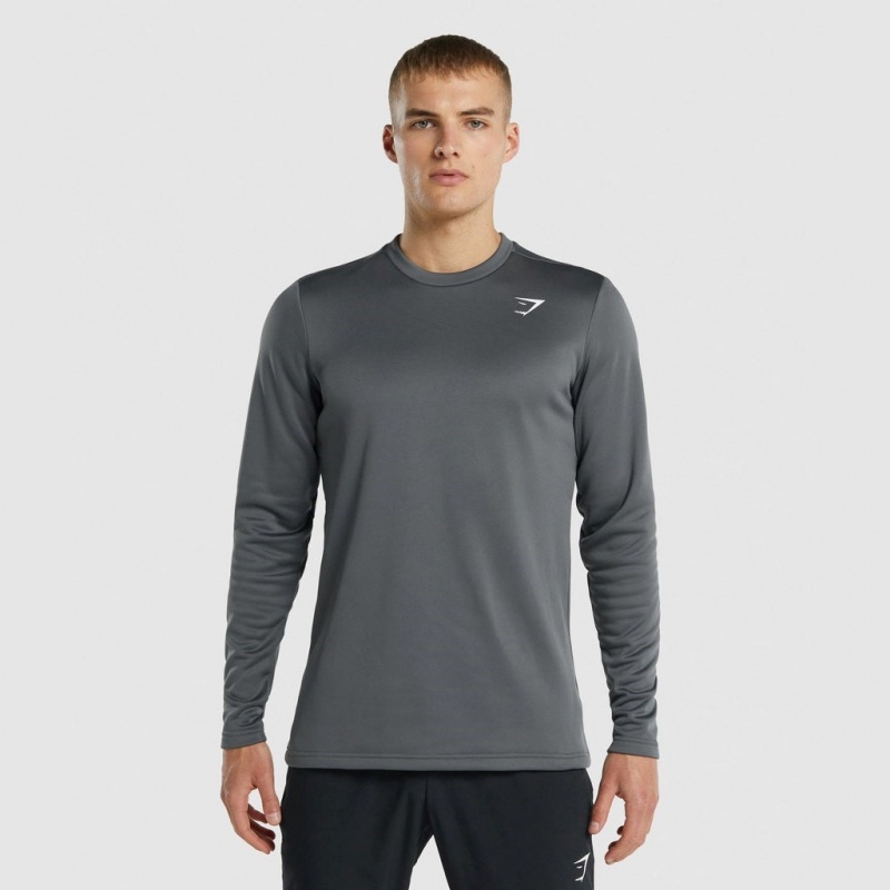 Φουτερ Gymshark Arrival Crew Charcoal | 587PZDNOJ
