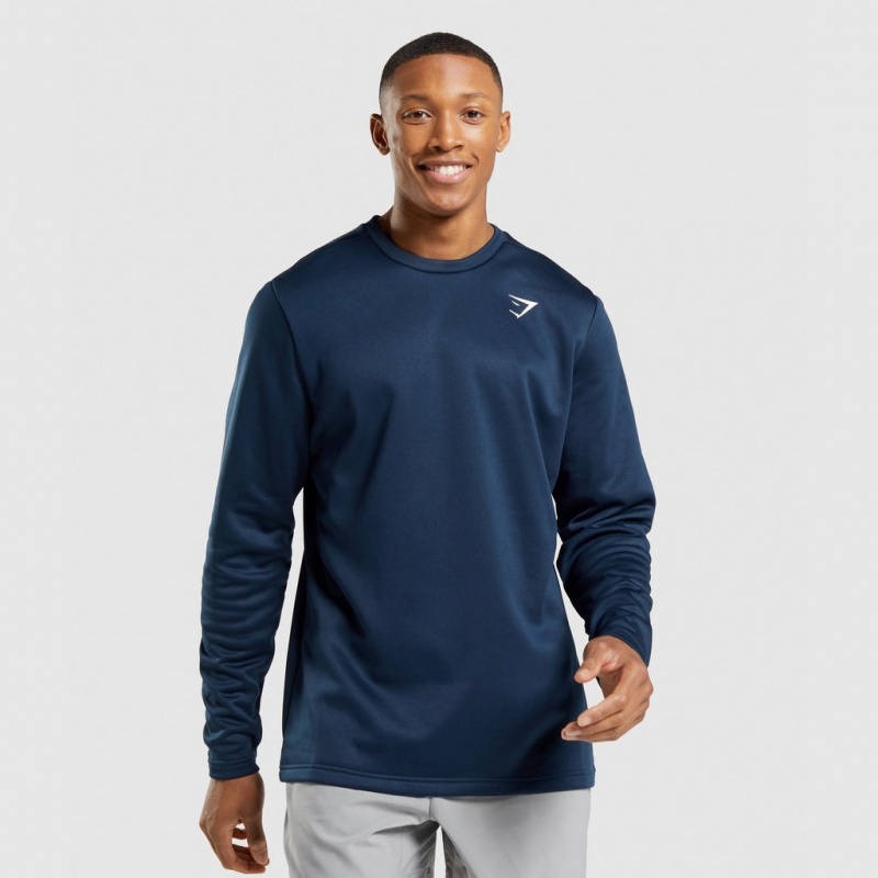 Φουτερ Gymshark Arrival Crew σκουρο μπλε | 576LGDYFJ
