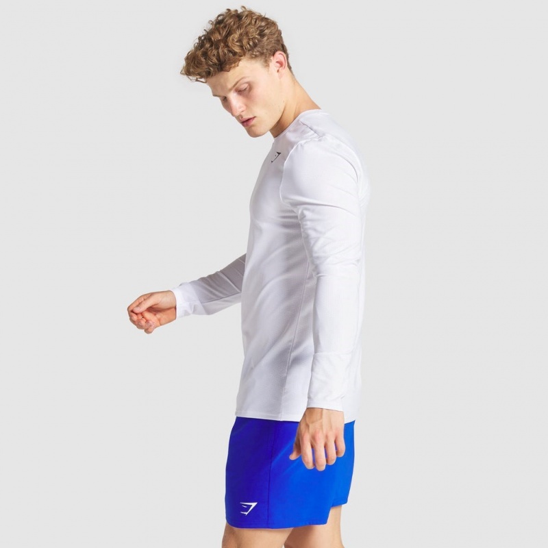 μπλουζακια Gymshark Arrival Long Sleeve ασπρα | 352AGHJZY