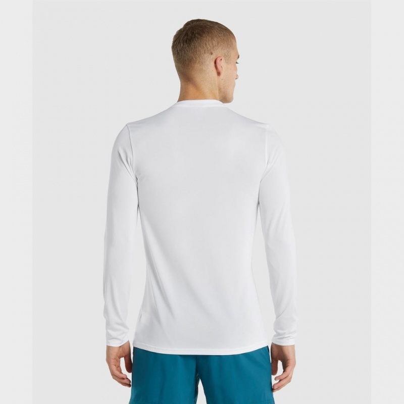 μπλουζακια Gymshark Arrival Long Sleeve ασπρα | 815WOADIX