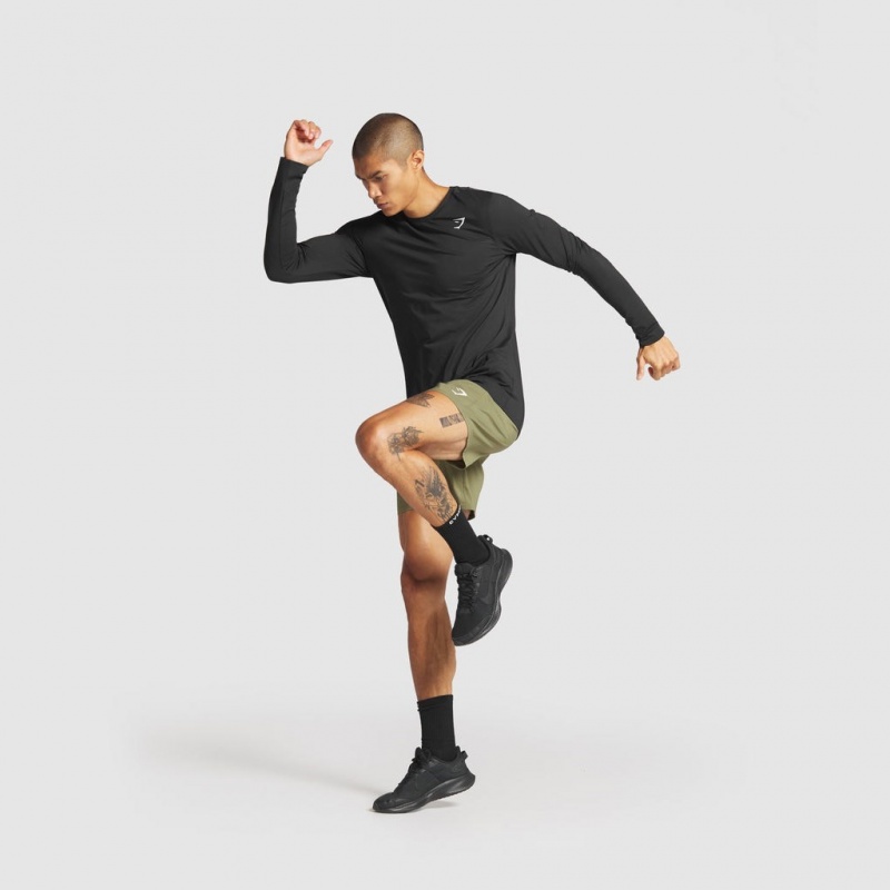 μπλουζακια Gymshark Arrival Long Sleeve μαυρα | 926ONDBYQ