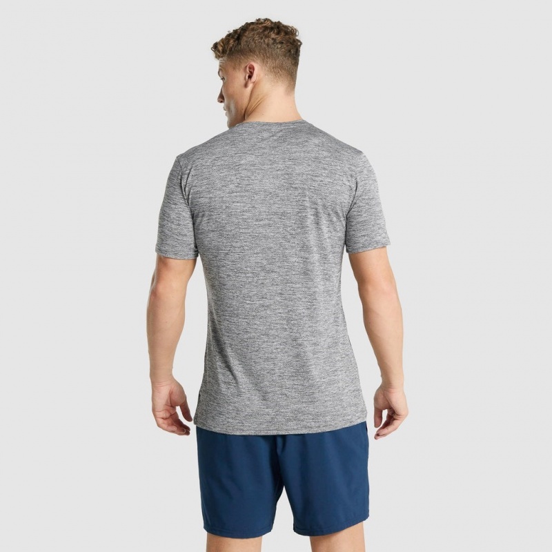 μπλουζακια Gymshark Arrival Marl Charcoal Marl | 914XMACRS