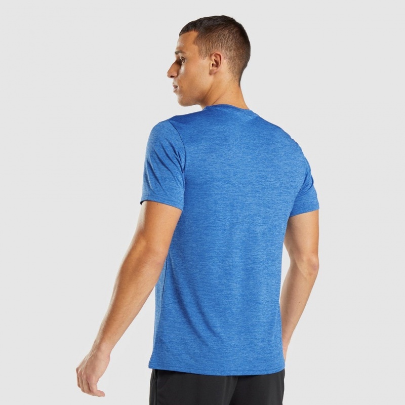 μπλουζακια Gymshark Arrival Marl μπλε μπλε | 681WVICUK