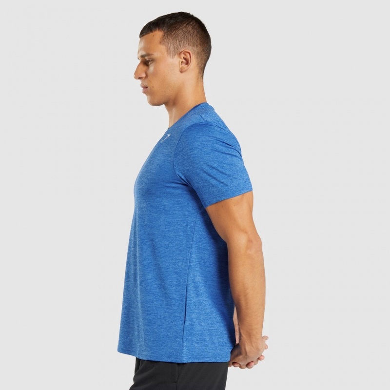 μπλουζακια Gymshark Arrival Marl μπλε μπλε | 681WVICUK