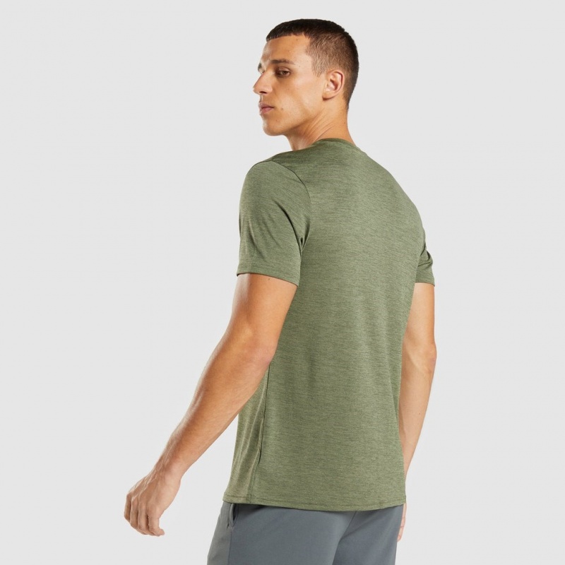 μπλουζακια Gymshark Arrival Marl Ελιά Ελιά | 809JWNUCK