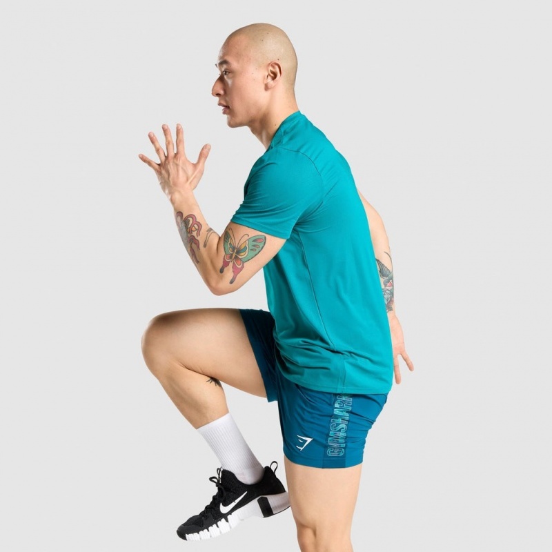 μπλουζακια Gymshark Arrival Regular Fit Teal | 847RSLGPC