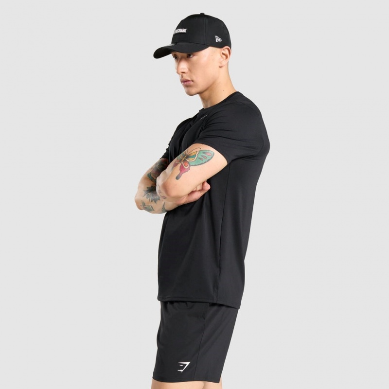μπλουζακια Gymshark Arrival Regular Fit μαυρα | 691VENMFT