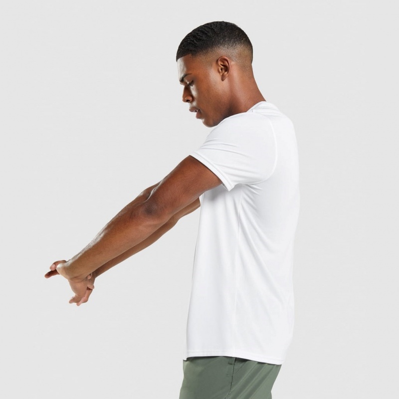μπλουζακια Gymshark Arrival Regular Fit ασπρα | 728GXIALY