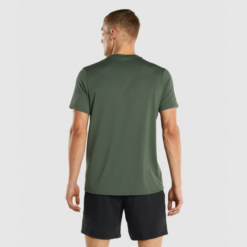 μπλουζακια Gymshark Arrival Regular Fit πρασινο | 729HJIFBR