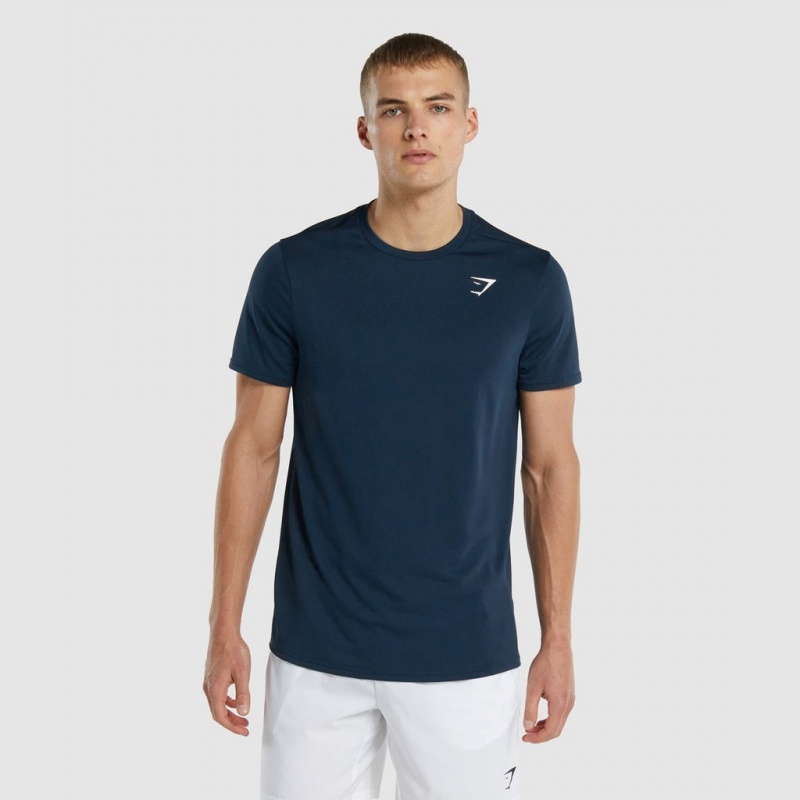 μπλουζακια Gymshark Arrival Regular Fit σκουρο μπλε | 267XCLSFK