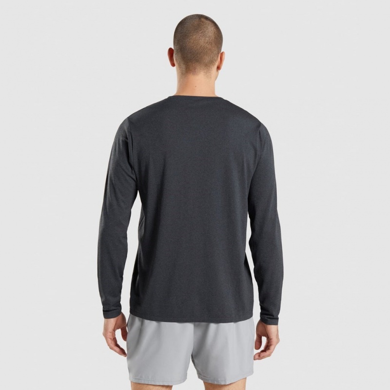 μπλουζακια Gymshark Arrival Seamless Long Sleeve μαυρα | 268HNQFPL