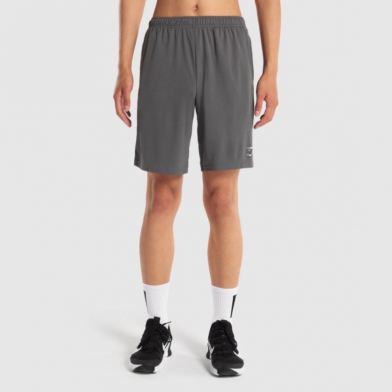 Σορτσ Gymshark Arrival Πλεκτά 9 Charcoal | 276XAULMO