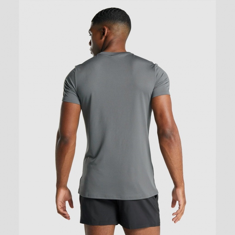 μπλουζακια Gymshark Arrival σταμπεσ Charcoal | 608RJDHYU