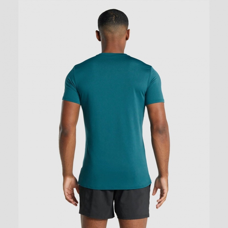 μπλουζακια Gymshark Arrival σταμπεσ Teal | 415UNWCLY
