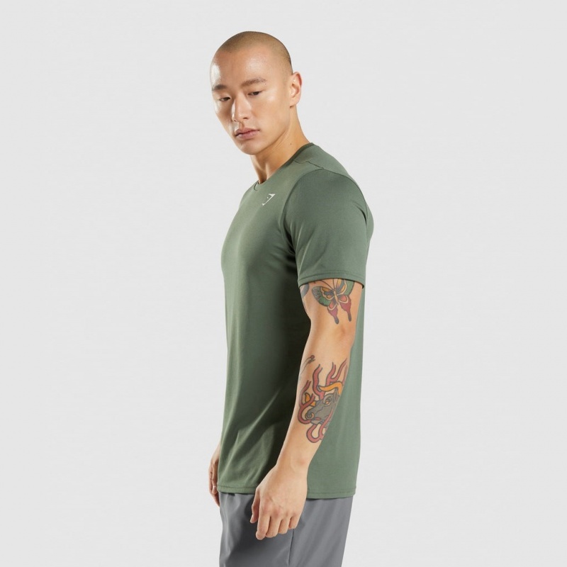 μπλουζακια Gymshark Arrival πρασινο | 250WPOTFK