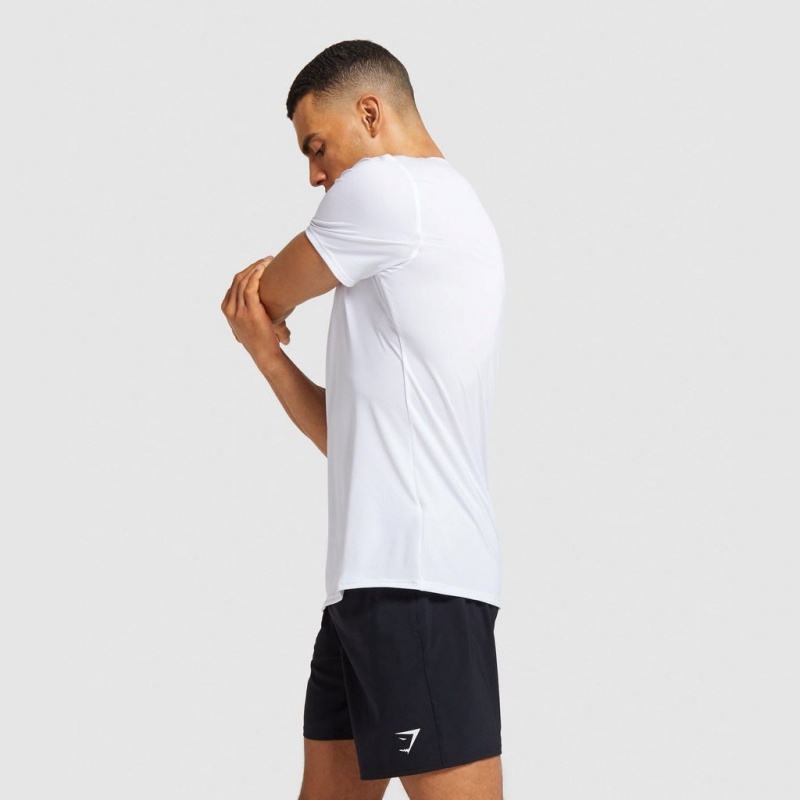 μπλουζακια Gymshark Arrival ασπρα | 418URNHLC