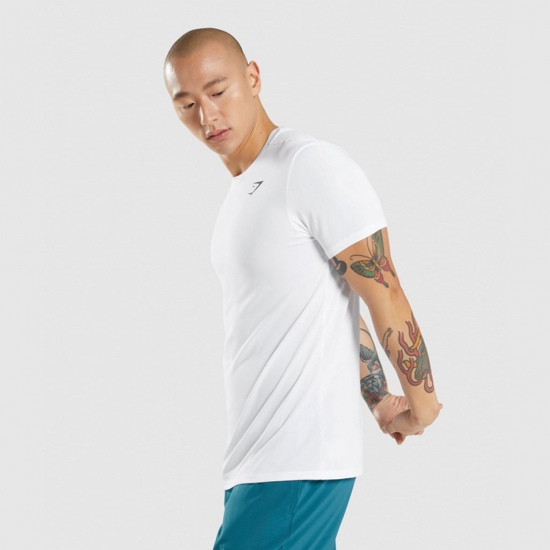 μπλουζακια Gymshark Arrival ασπρα | 456BCQGSM