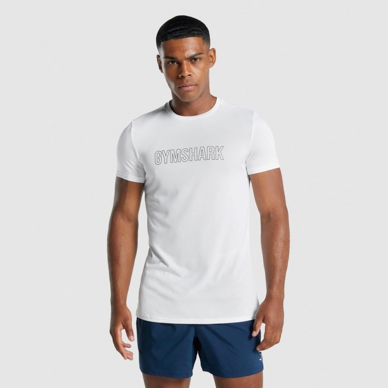 μπλουζακια Gymshark Arrival σταμπεσ ασπρα | 096FQUPMJ