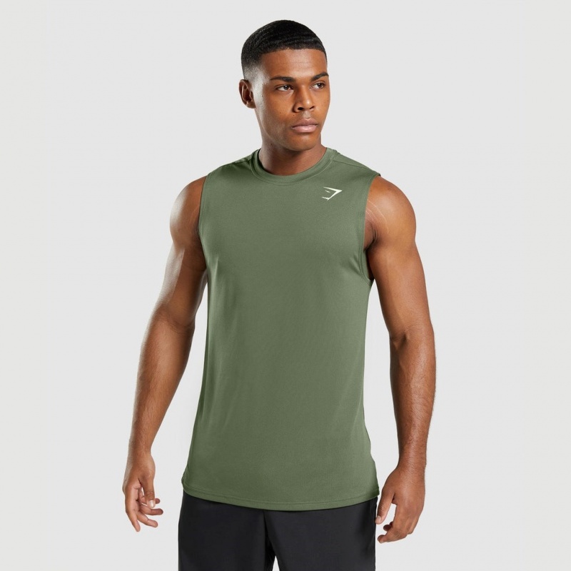 μπλουζακια Gymshark Arrival αμανικα Ελιά | 762QOZKIG