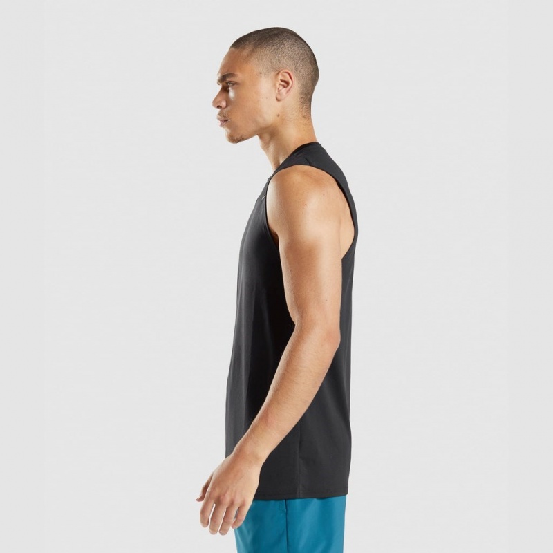 μπλουζακια Gymshark Arrival αμανικα μαυρα | 890VEPLWC