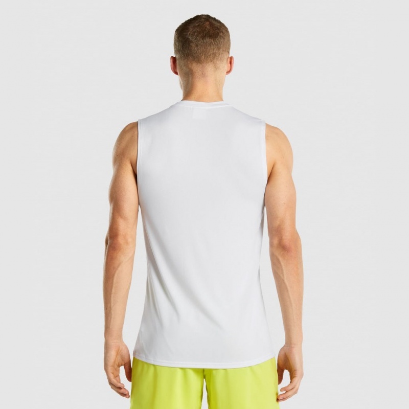 μπλουζακια Gymshark Arrival αμανικα ασπρα | 917DZLCOX